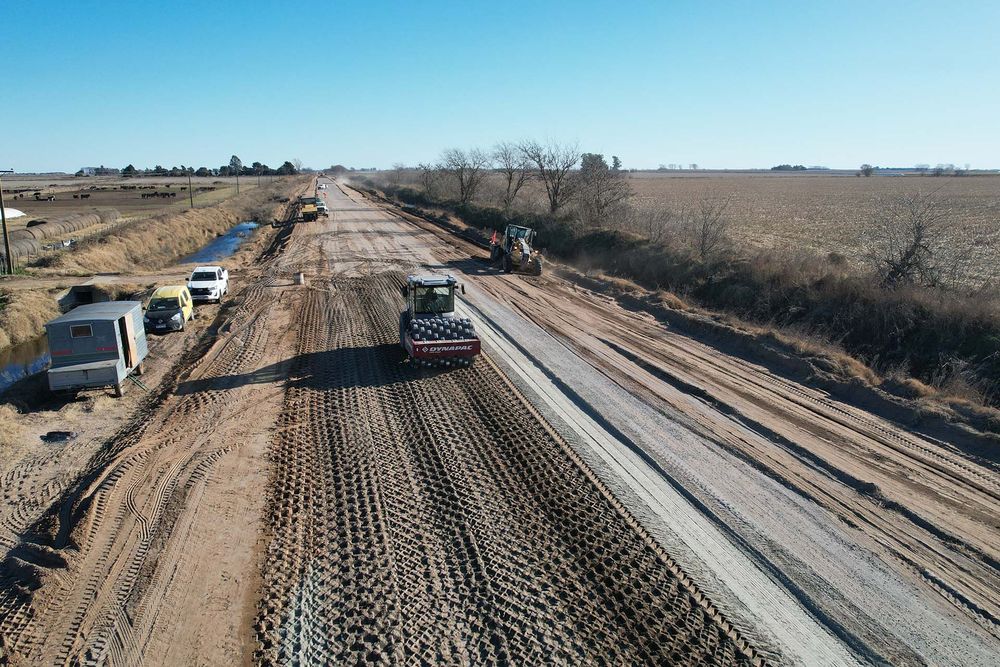 Los trabajos en la Ruta del Cereal.&nbsp;