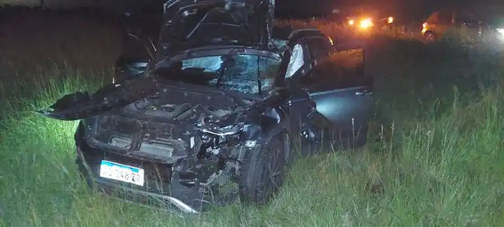 Matrimonio de Puan se accidentó en la ruta 88.