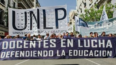 Movilización del sector universitario.