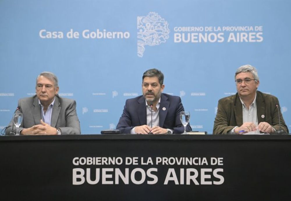 D’Onofrio, Bianco y Rodríguez en la conferencia de prensa. (MDA)