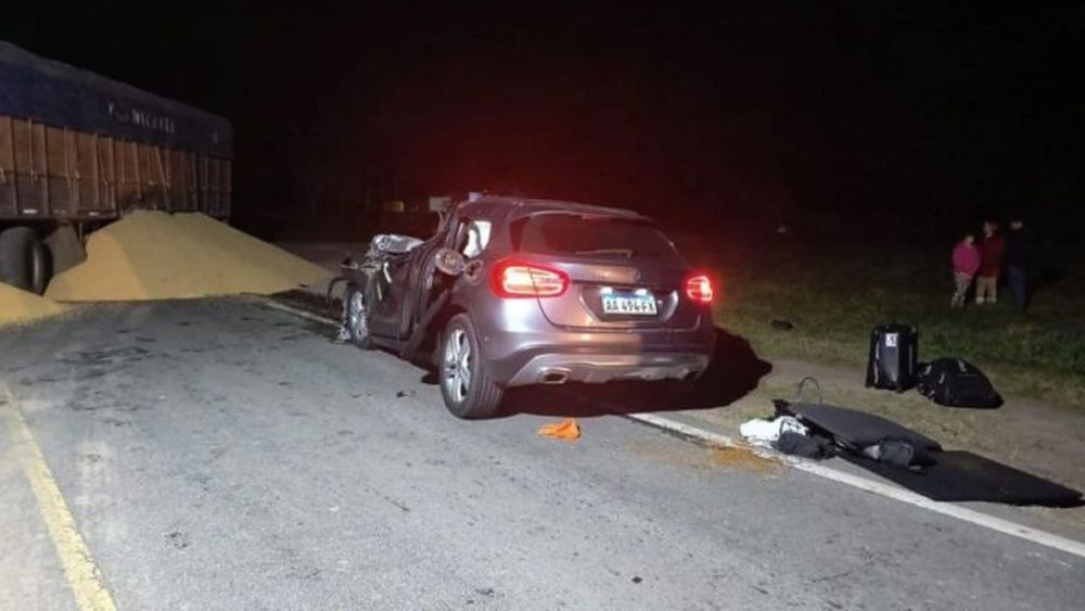 El vehículo siniestrado en la ruta 88 en el que viajaba el médico de Mar del Plata.
