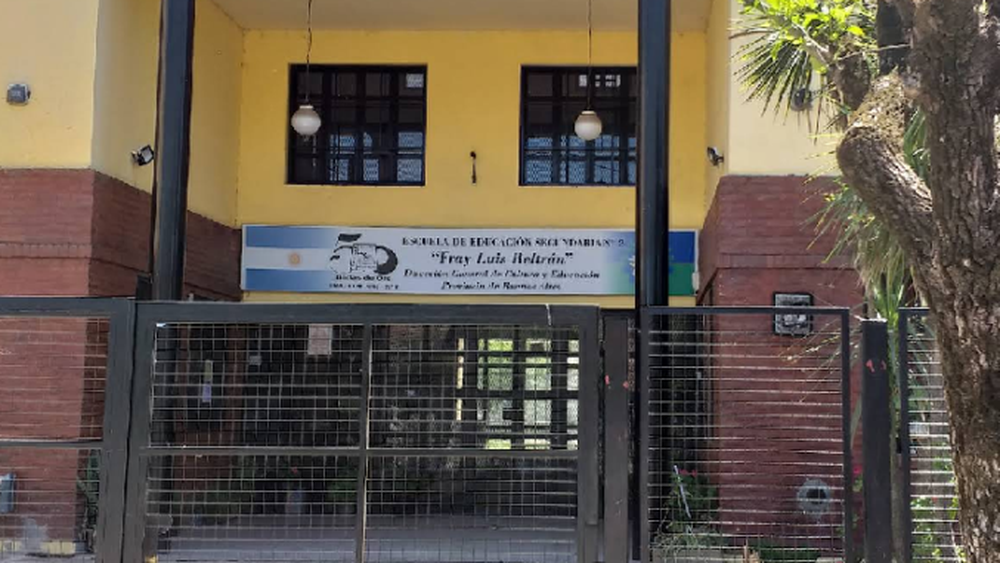 Escuela Secundaria Nº2 Fray Luis Beltrán de Matheu, en el partido de Escobar. (Google maps/Street view)