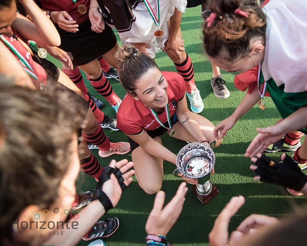 Victoria Granatto, campeona con Hockey Club Butterfly de Roma.