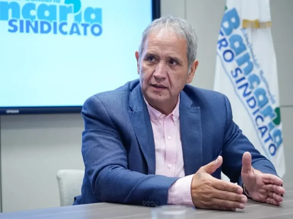 Sergio Palazzo, titular del gremio La Bancaria. - Archivo -