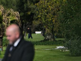 Lionel Messi en el último adiós a su padre Jorge Messi.