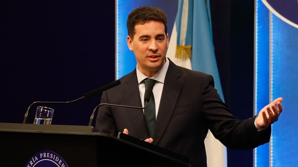 El vocero presidencial, Adrián Ravier.