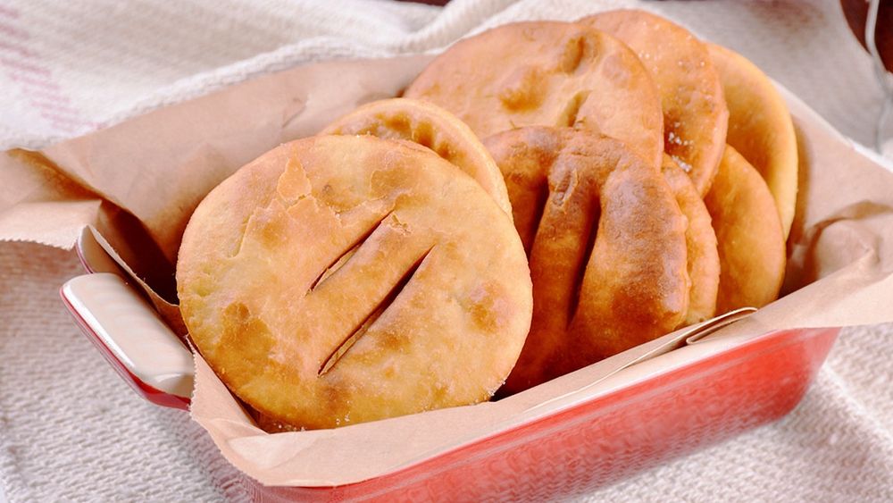 La torta frita, infaltable en los días de lluvia.