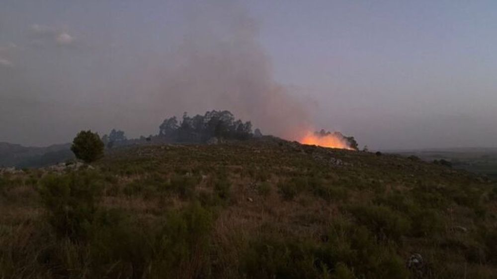 Fuego en el cerro Los Manantiales. - El Eco de Tandil -