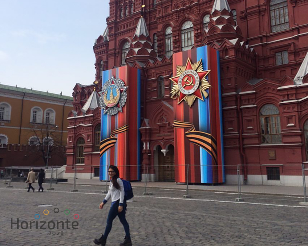 Victoria Granatto, en Rusia, el año de la Revolución.