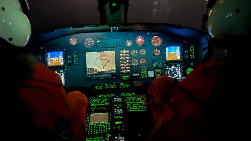 Un vuelo nocturno.&nbsp;