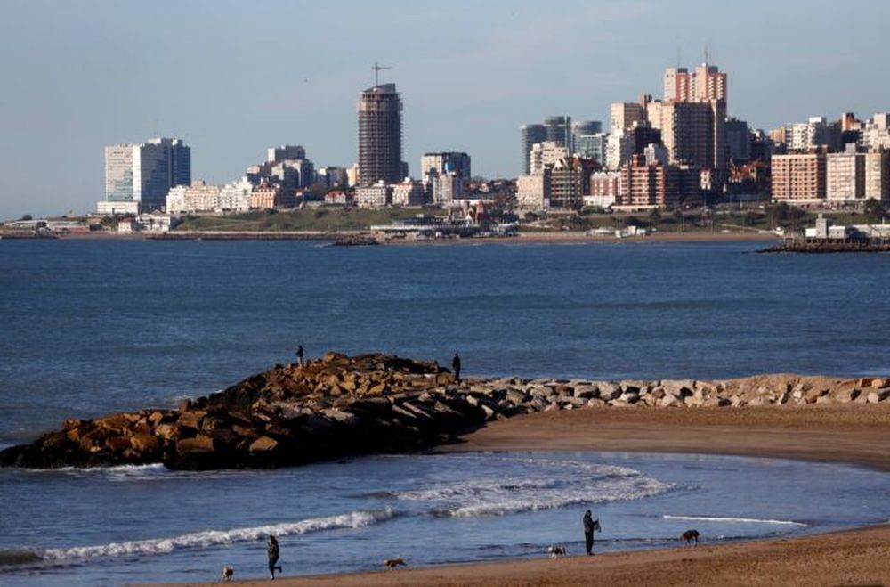 Las playas de Mar del Plata.