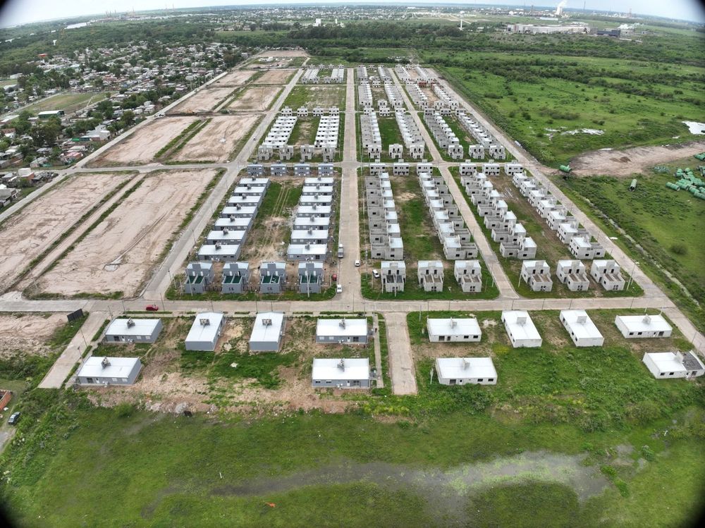 Un varrio con decenas de viviendas.&nbsp;