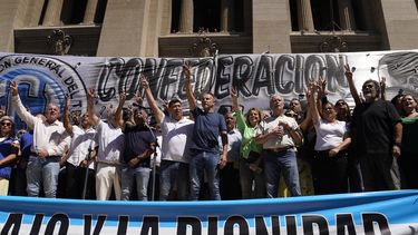 El último acto de la CGT contra la reforma laboral.&nbsp;