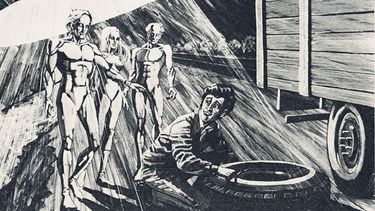 Icónica ilustración sobre el caso Llanca aparecida en noviembre de 1973 en la revista Gente. Icónica ilustración sobre el caso Llanca aparecida en noviembre de 1973 en la revista Gente.