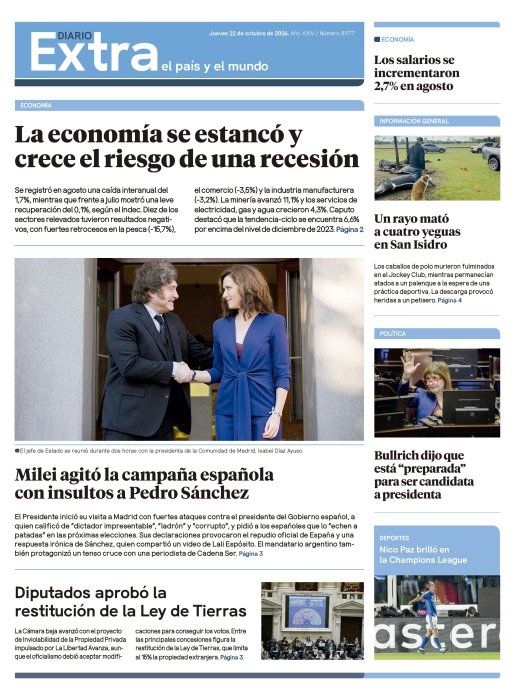 Edición impresa 22/10/2026 Edición impresa 22/10/2026