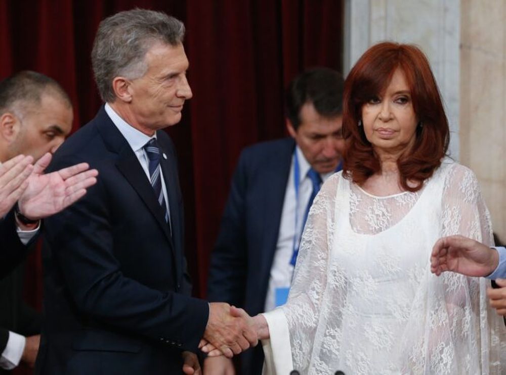 Mauricio Macri y Cristina Fernández de Kirchner.