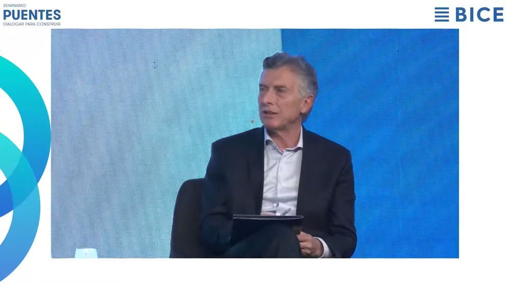 Mauricio Macri en el seminario organizado por BICE Corp.