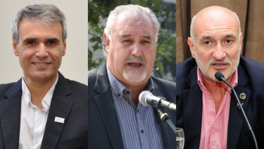 Daniel Vega, Universidad Nacional del Sur (iazq.); Alfredo Lazzaretti, Universidad Nacional de Mar del Plata, y Marcelo Aba, Universidad Nacional del Centro de la provincia. - DIB -