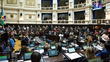 La sesión en Diputados. (Prensa HCD)