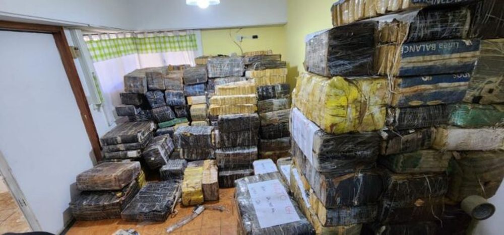 La droga secuestrada por la Policía.