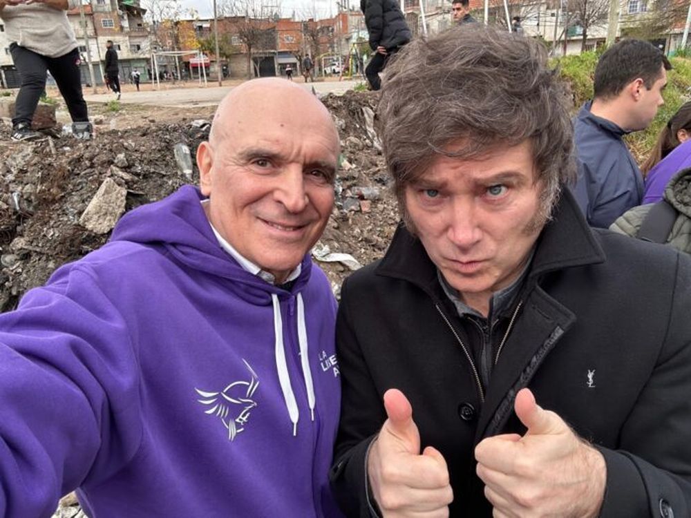 José Luis Espert junto a Javier Milei.