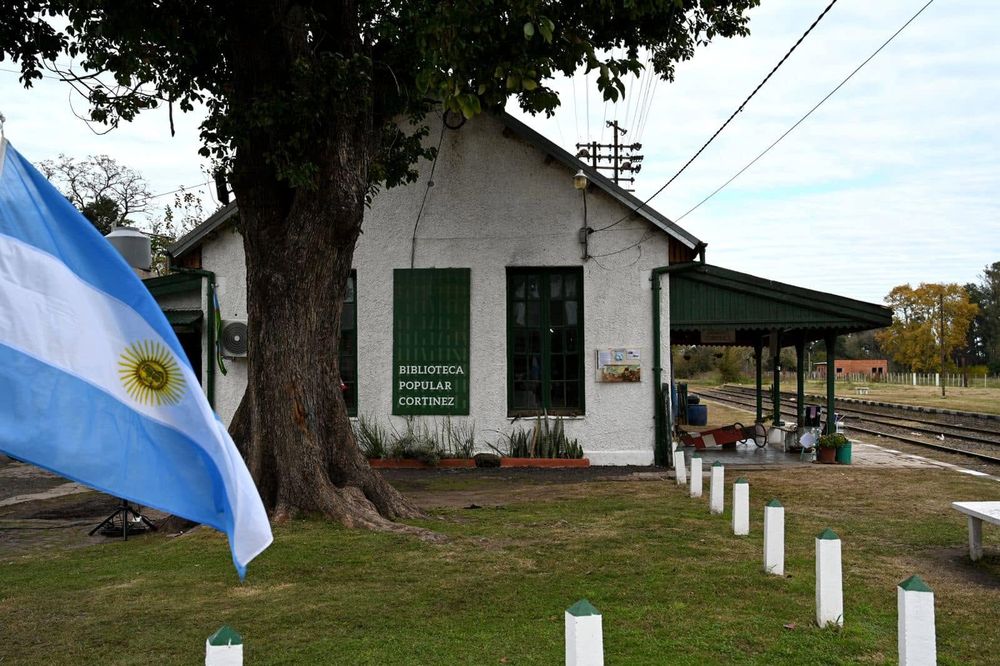 La estación ferroviaria de Cortinez.&nbsp;