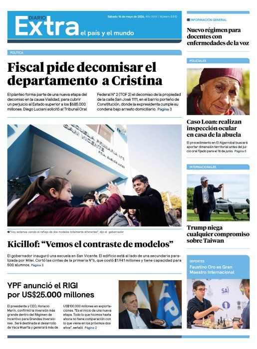 Edición impresa 16/05/2026 Edición impresa 16/05/2026