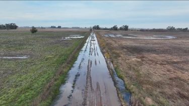 Un camino rural en mal estado.&nbsp;