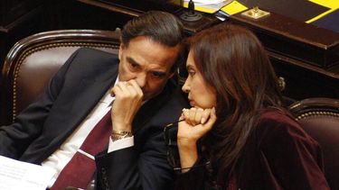 Pichetto y Cristina Kirchner, cuando ambos eran legisladores.&nbsp;