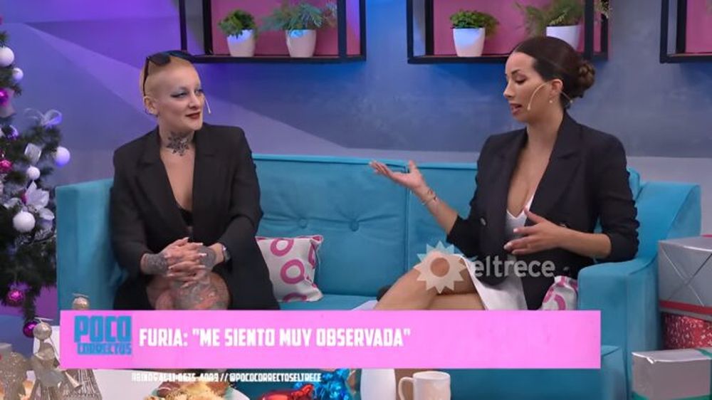 Juliana “Furia” Scaglione y Estefi Berardi. (Captura de video)
