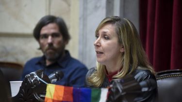 Myriam Bregman, del FIT, lamentó que el Presidente “haya traído sus aplaudidores”.
