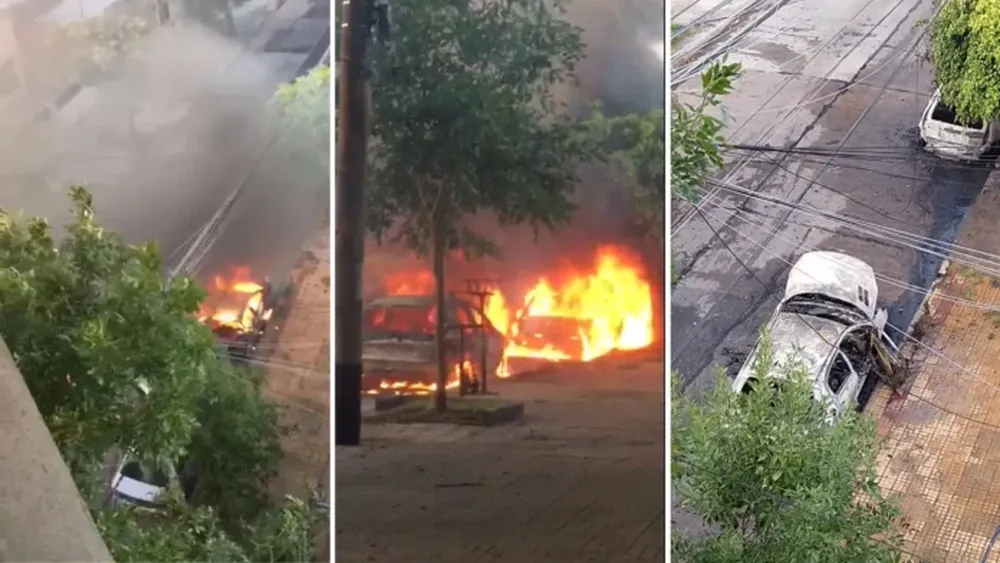 Coches incendiados: varios hechos de igual tenor se sucedieron en los últimos días en La Plata. (Foto archivo)
