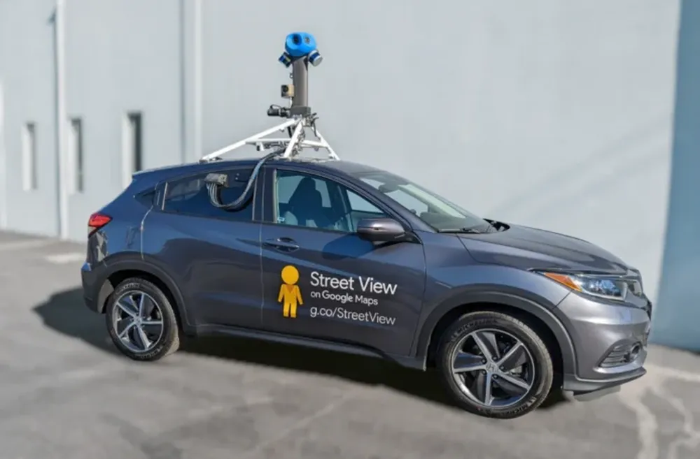 Un auto del servicio Street View de Google.