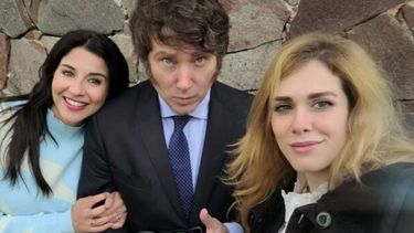 Marcela Pagano, Javier Milei y Lilia Lemoine.