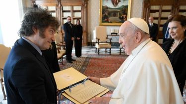 Encuentro entre el Papa Francisco y el presidente Javier Milei.