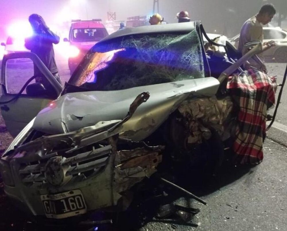 Así quedó el Volkswagen Gol de Ariel Pirollo. (Redes)