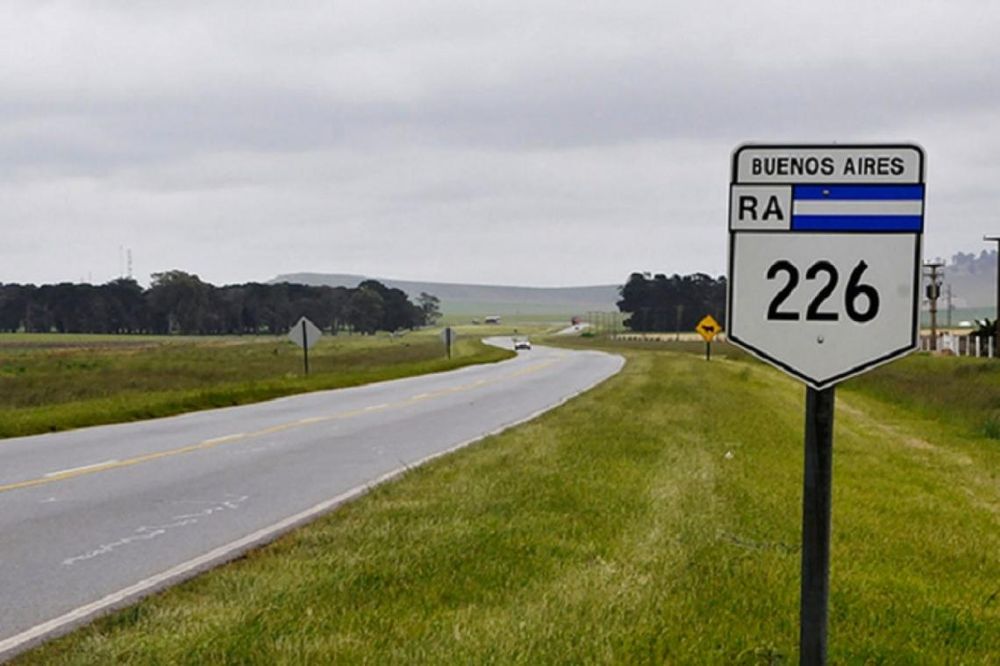 Un tramo de la ruta nacional 226.&nbsp;