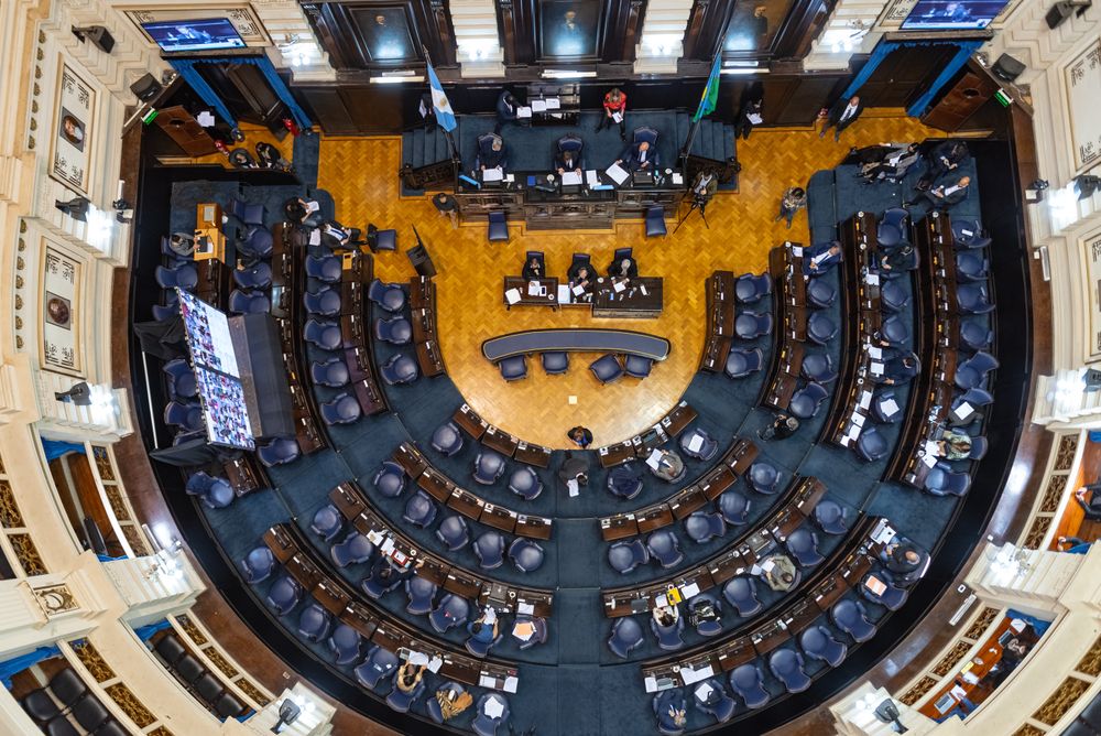 El recinto de Diputados semi vacío.&nbsp;