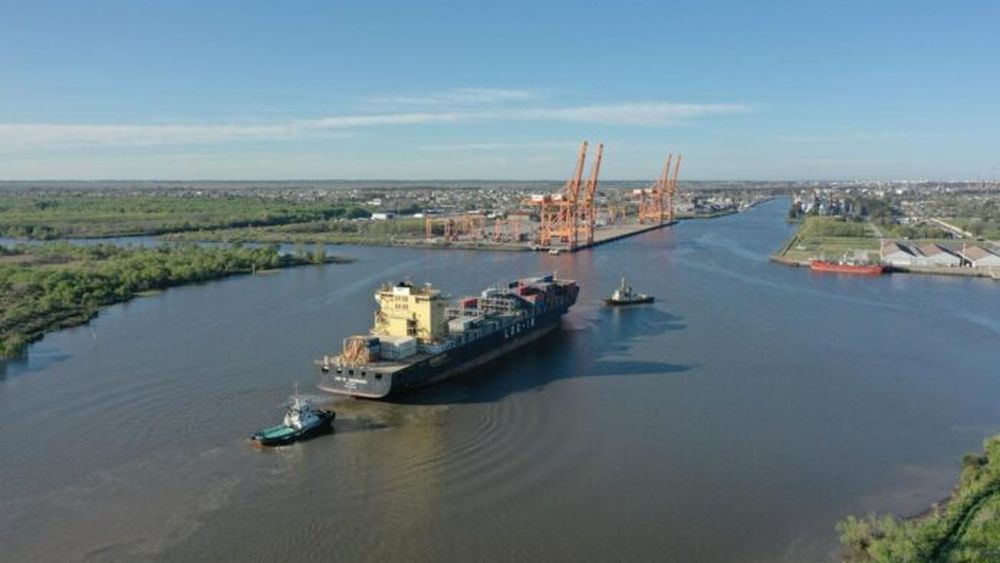 El puerto de La Plata, desde el aire.