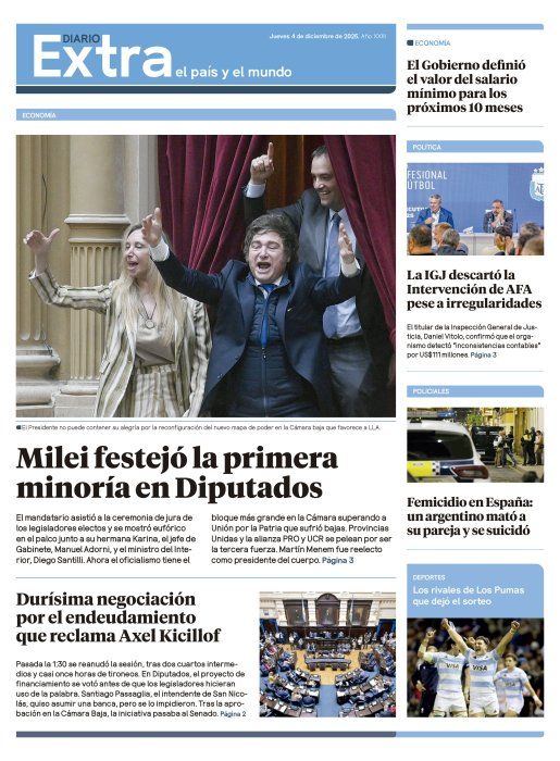 Edición impresa 4/12/2025 Edición impresa 4/12/2025