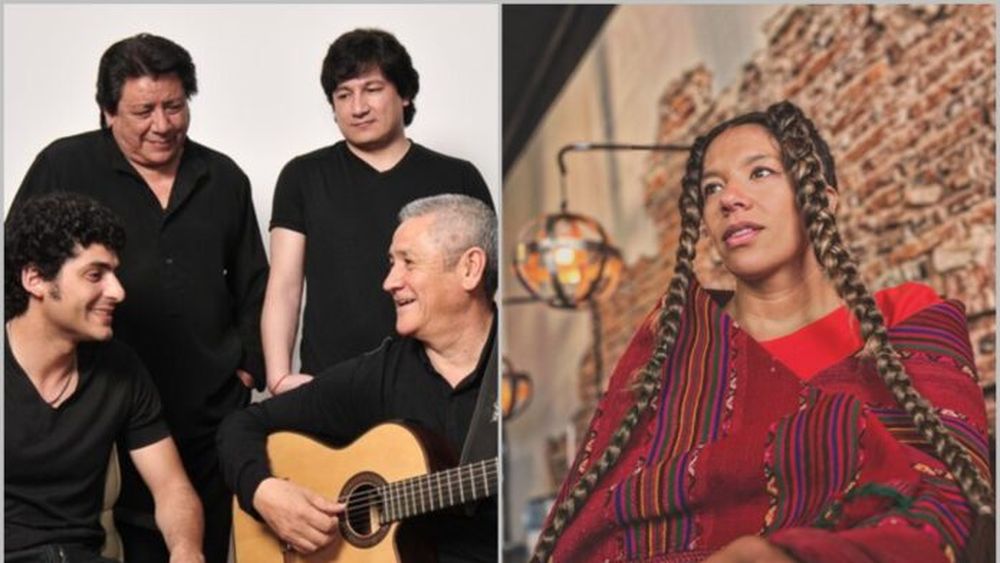 Los Carabajal y Milena Salamanca, presentes en el evento. (Facebook)