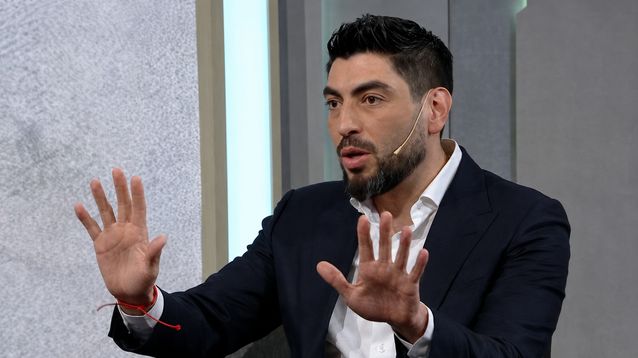 Facundo Moyano en la entrevista con Telefe.