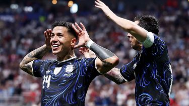 Enzo Fernández hizo un golazo para el empate de Argentina.