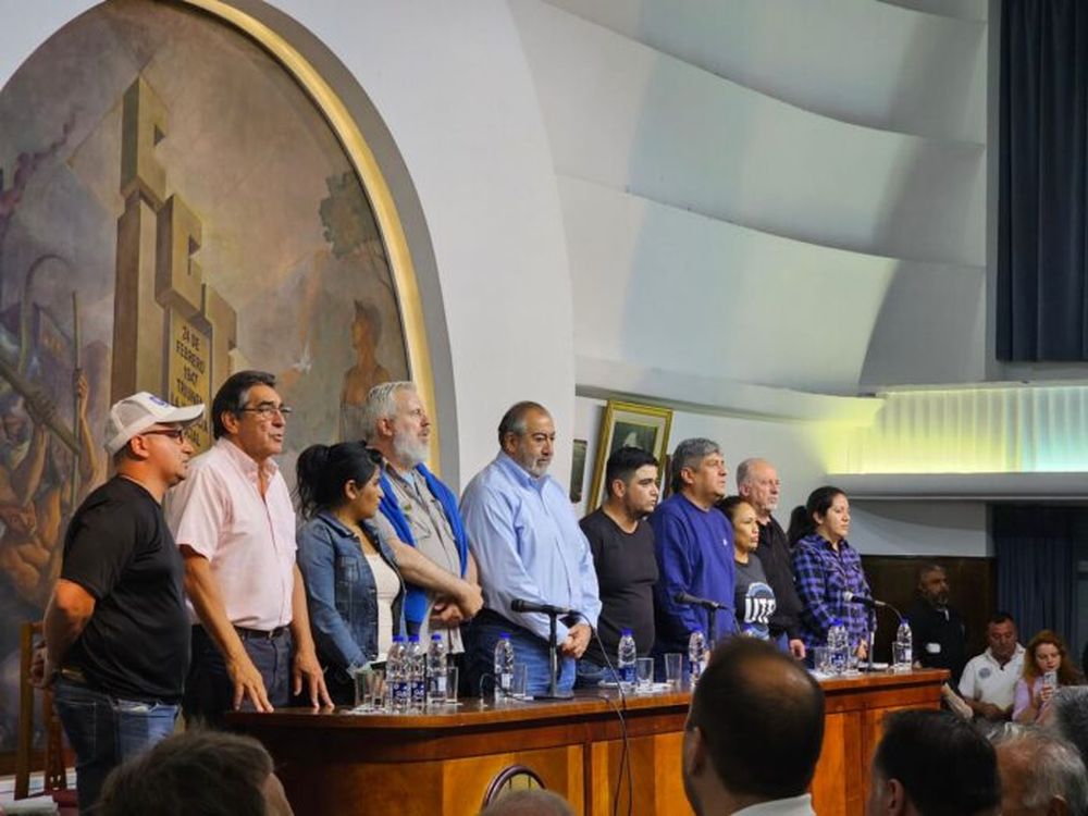 Referentes de la CGT y de la economía popular.