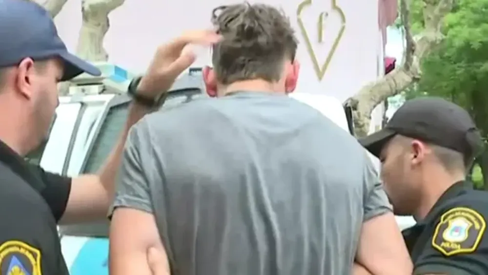 El detenido por el triple crimen de Chascomús. (Imagen TV)