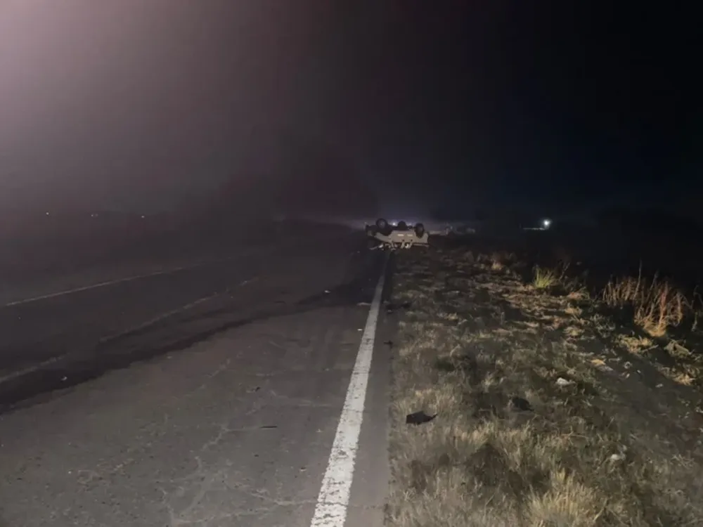 El accidente en la ruta 65. (Diario La Verdad de Junín)