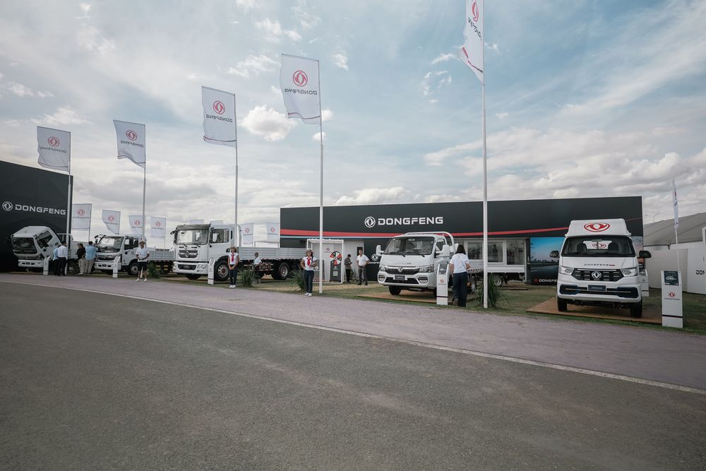 El stand de Dongfeng en Expoagro 2026.