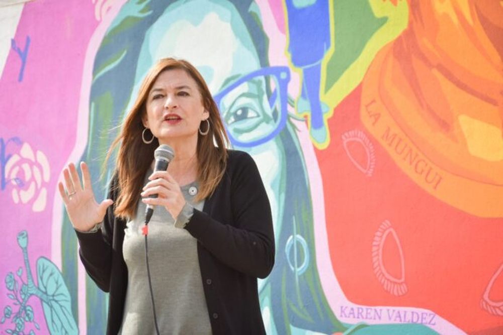 La ministra de las Mujeres, Políticas de Género y Diversidad bonaerense, Estela Díaz.