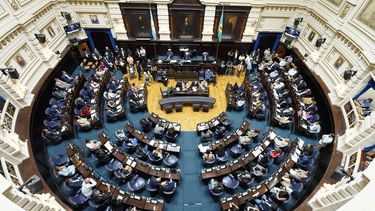 Una sesión en la cámara de Diputados provincial.&nbsp;