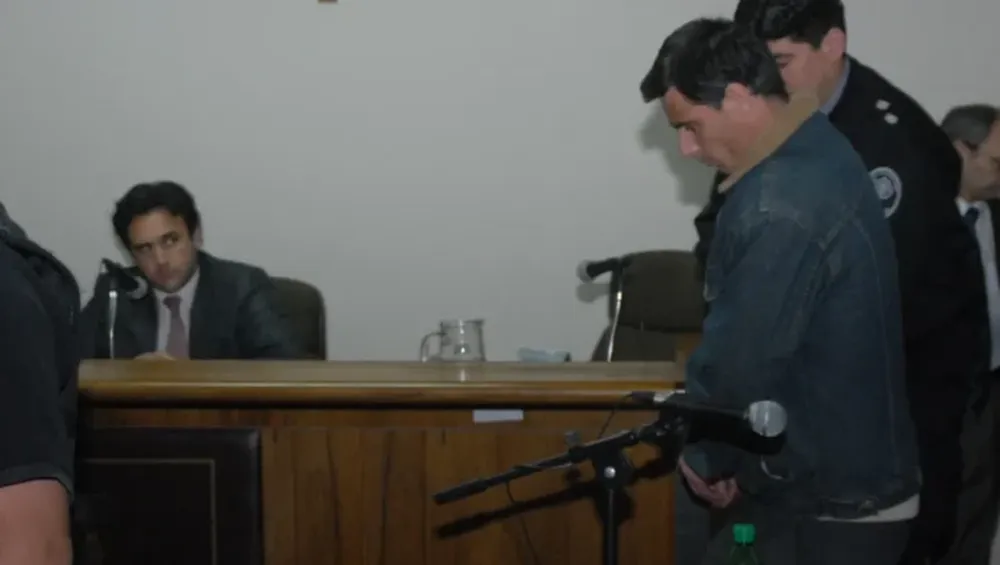 Mauro Schechtel, durante el juicio en que lo condenó en 2010. (La Nueva.)